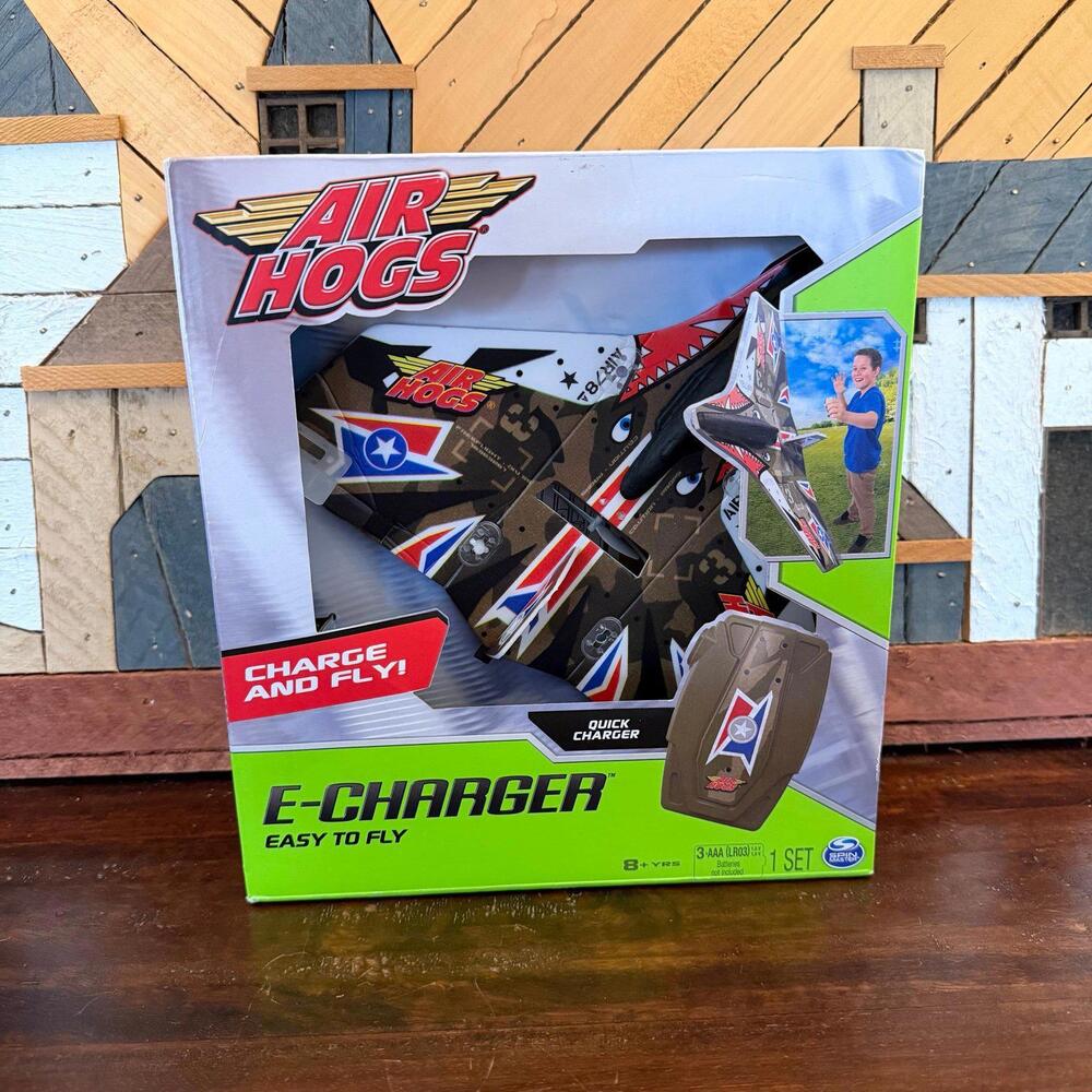 Air‎ Hogs E-Charger Military-Themed Toy Airplane
